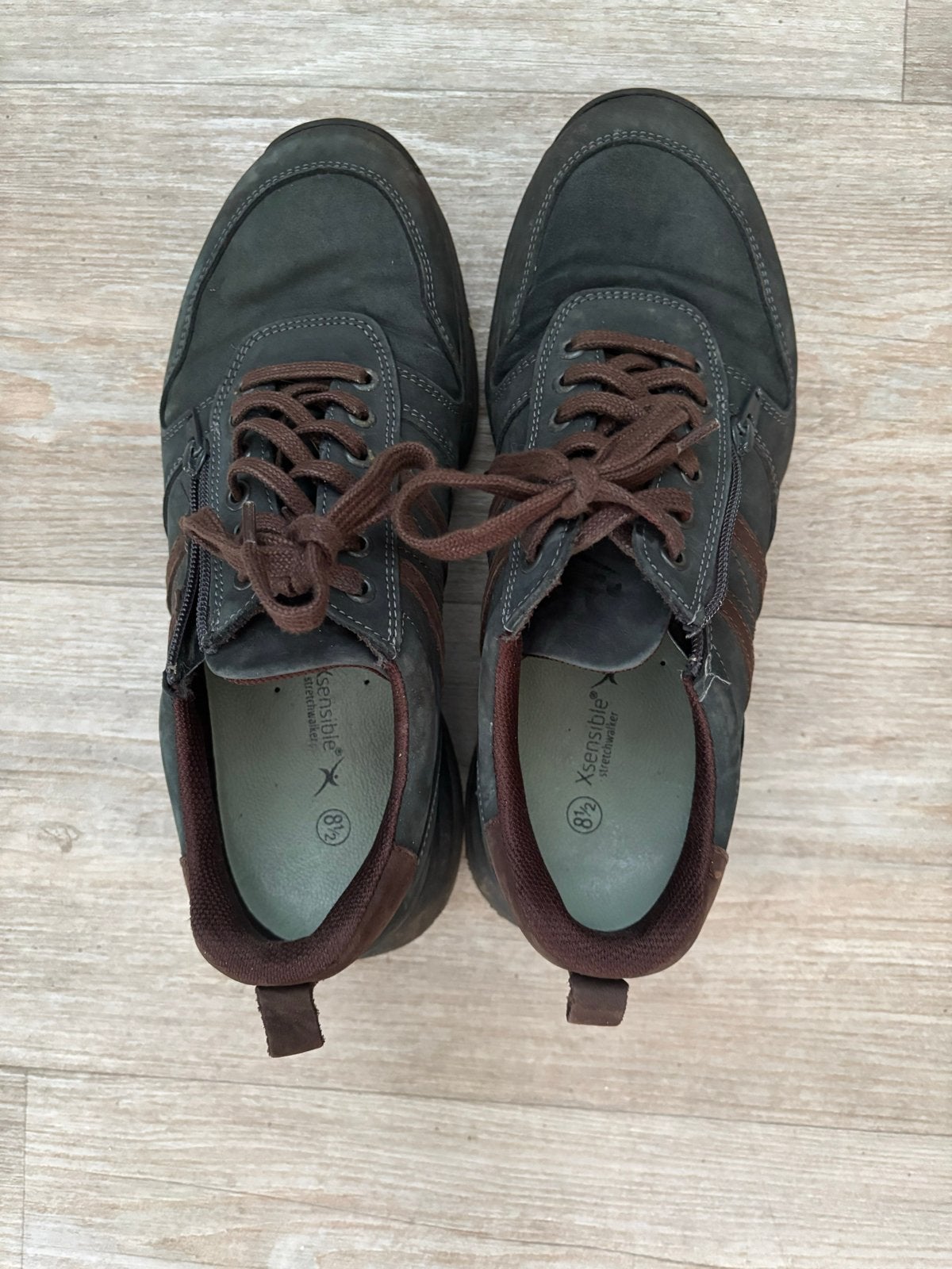 Herenschoenen Xsensible donkerblauw maat 42,5 (8,5), Ophalen of Verzenden, Zo goed als nieuw, Blauw, Veterschoenen