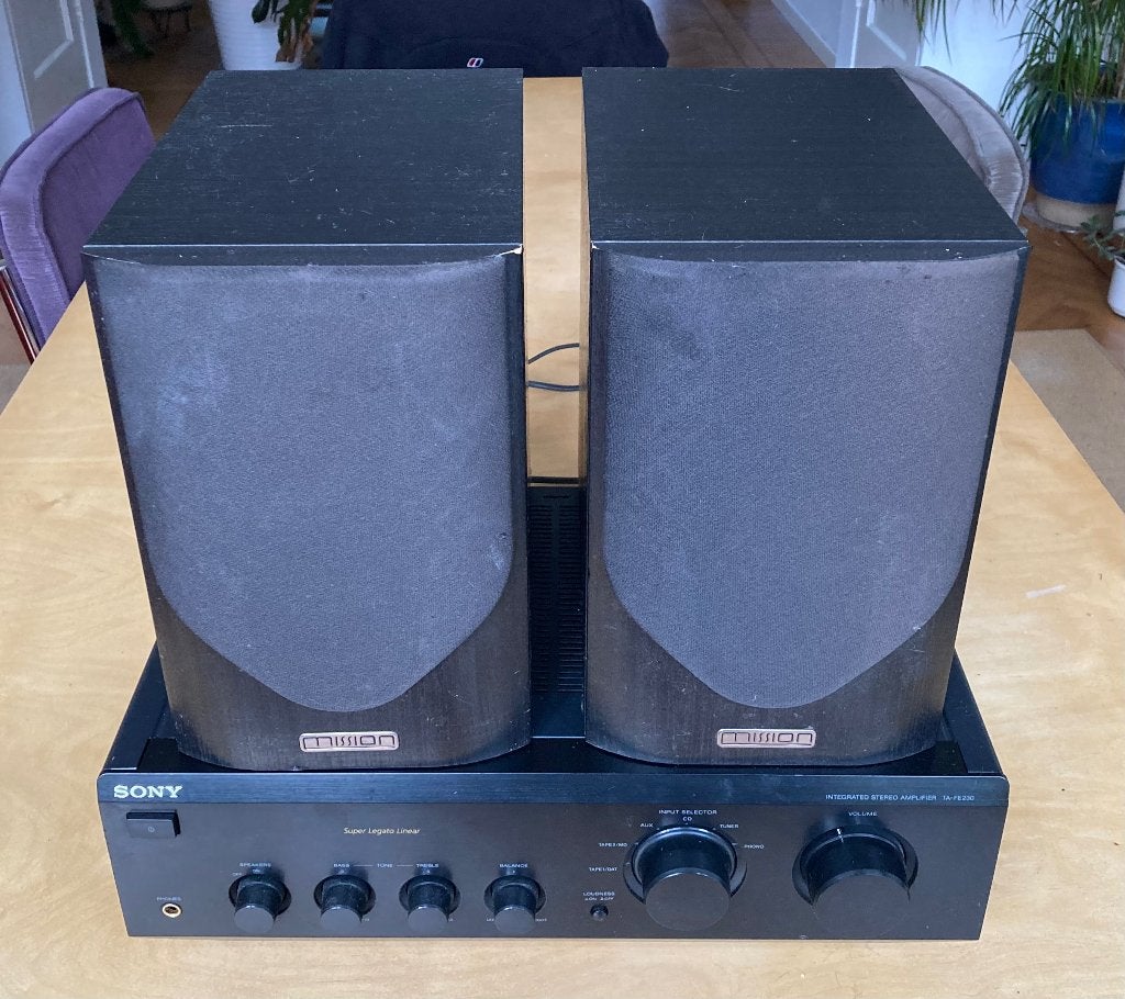 Sony TA-FE230 Versterker met Mission Luidsprekers, Audio, Tv en Foto, Ophalen, Gebruikt, Sony, Minder dan 60 watt