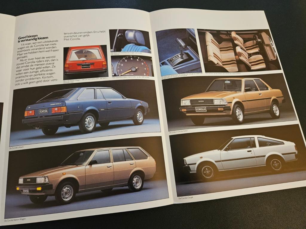 Brochure Toyota Corolla 1982, Ophalen of Verzenden, Zo goed als nieuw, Toyota