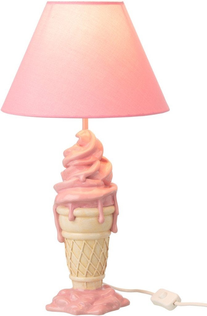 J-LineLeuke roze ijsje lamp voor kinderkamer, Nieuw, Ophalen of Verzenden, Overige stijlen, Glas