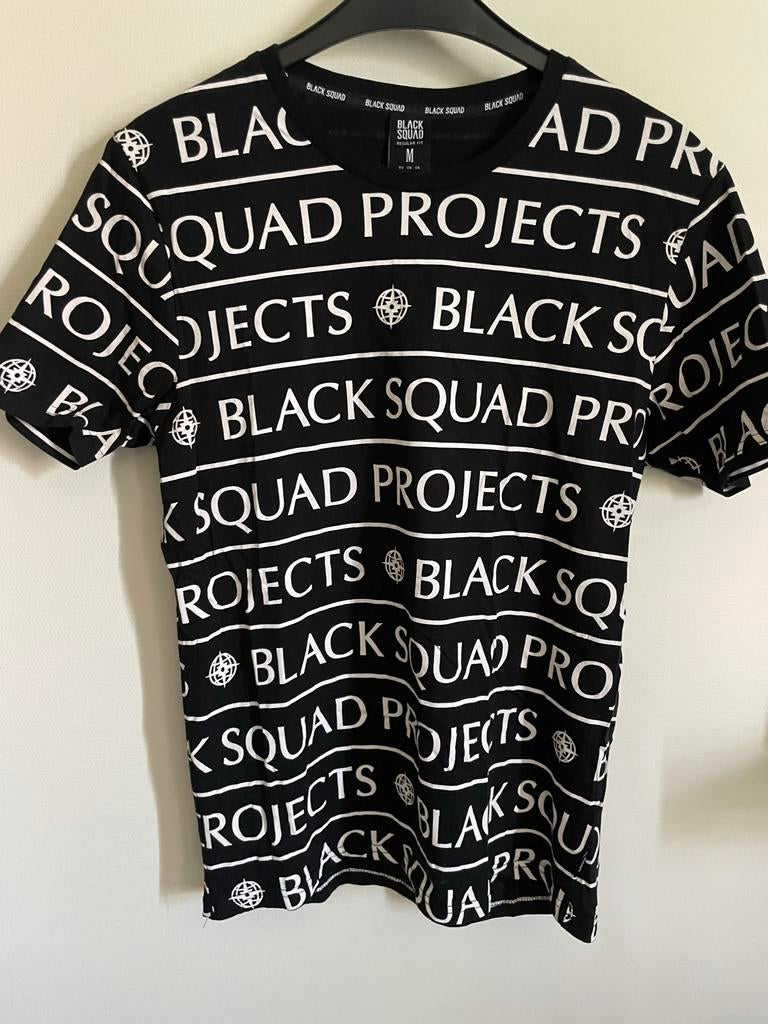 Black Squad T-shirt Maat M, Kleding | Heren, Ophalen of Verzenden, Zo goed als nieuw, Maat 48/50 (M), Zwart