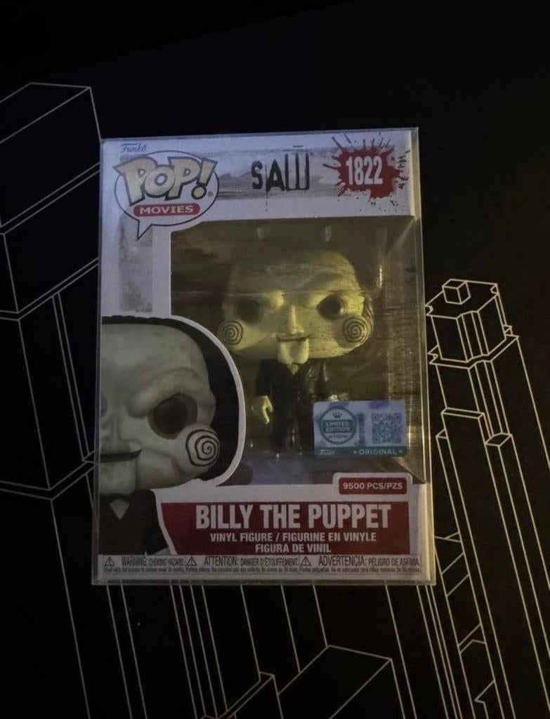 Saw Funko Pop - Billy The Puppet 9500PCS exclusive (#1822), Ophalen of Verzenden, Zo goed als nieuw