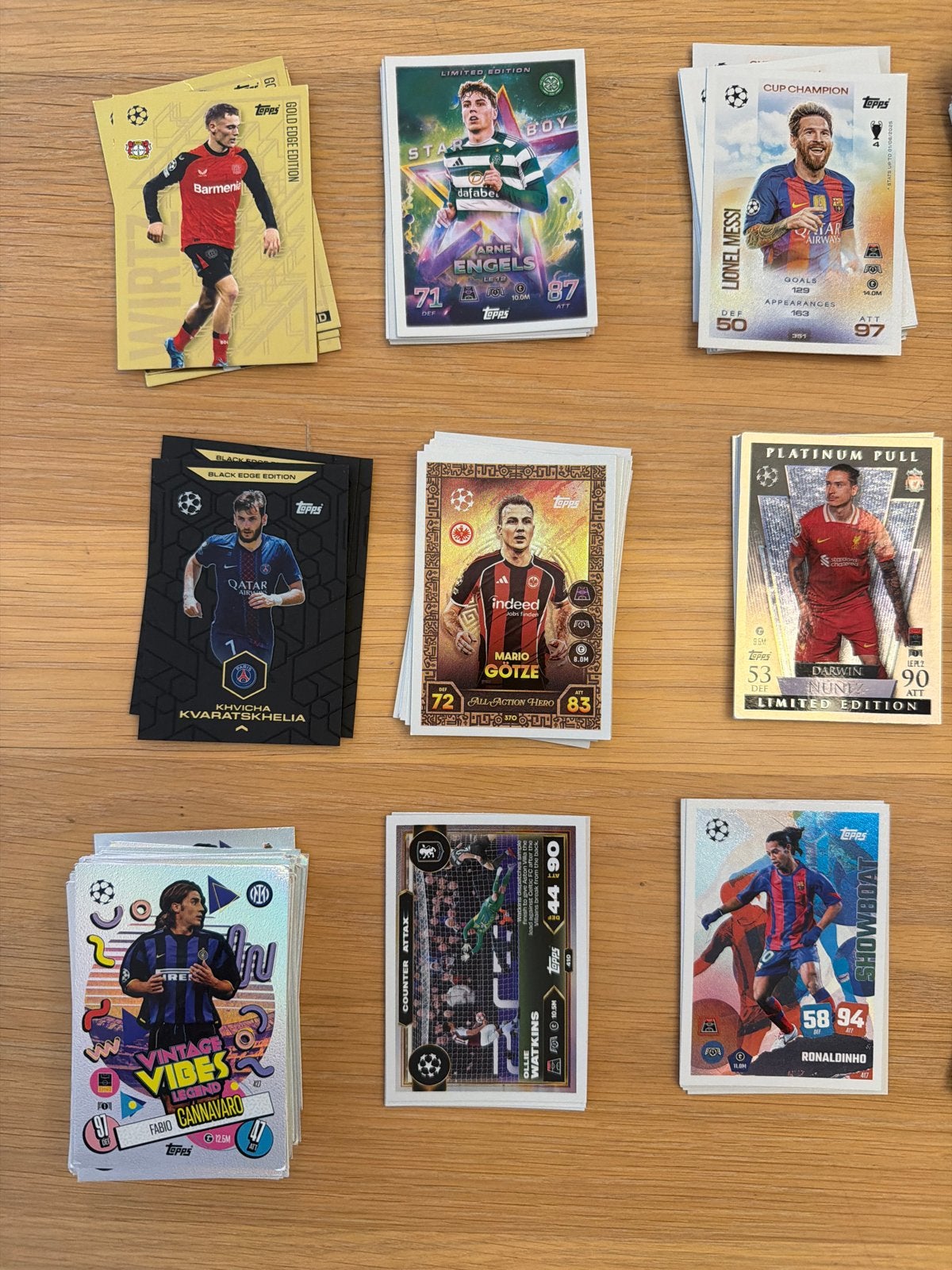 Zeldzame Voetbal Spelerskaarten - Topps Match Attax & Meer, Ophalen of Verzenden, Zo goed als nieuw, Buitenlandse clubs, Spelerskaart