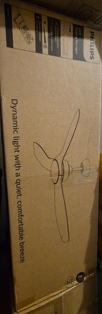 Philips Plafondventilator 24w, Ophalen of Verzenden, Nieuw, Plafondventilator