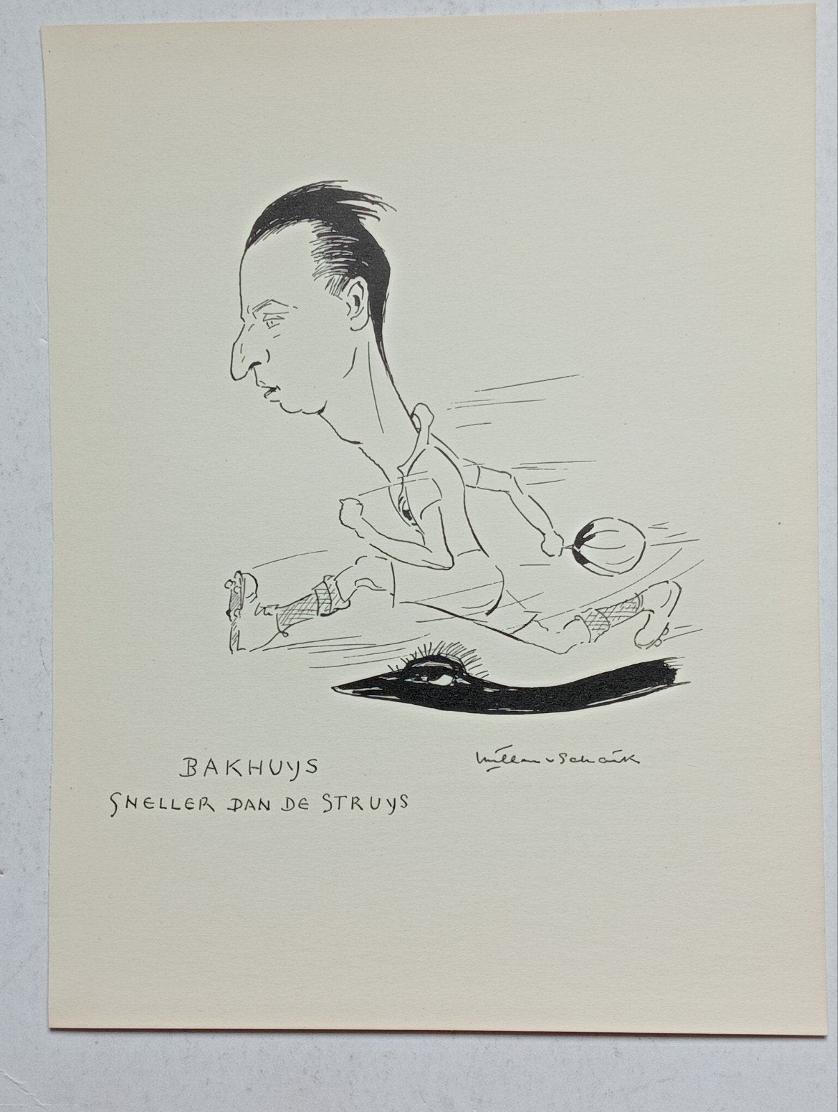 Bep Bakhuys litho 1937, Ophalen of Verzenden, Voor 1940, Gebruikt
