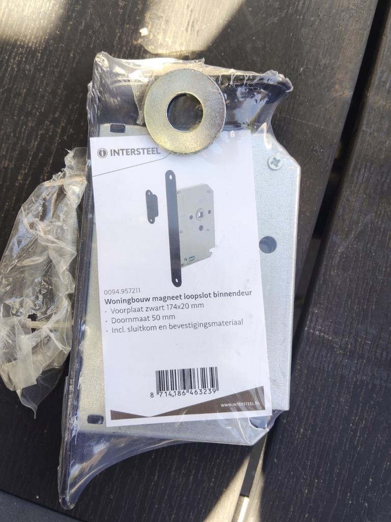 Intersteel magneet loopslot binnendeur, Ophalen of Verzenden, Nieuw, Overige materialen, Slot