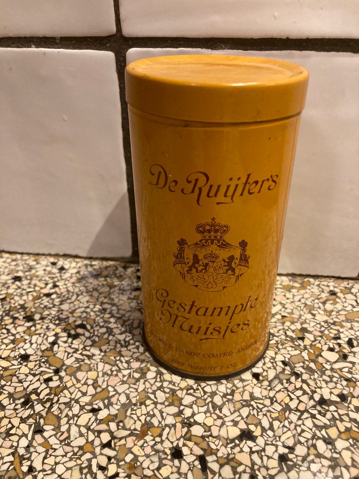 Oud blikje de ruijter gestampte muisjes, Antiek en Kunst, Ophalen of Verzenden