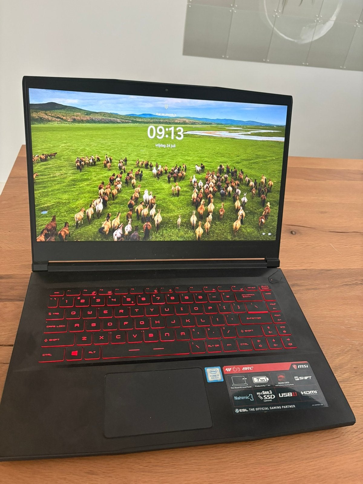 MSI Gaming Laptop - GF63 8RC-057NL, Ophalen, Gebruikt, Met videokaart, 2 tot 3 Ghz
