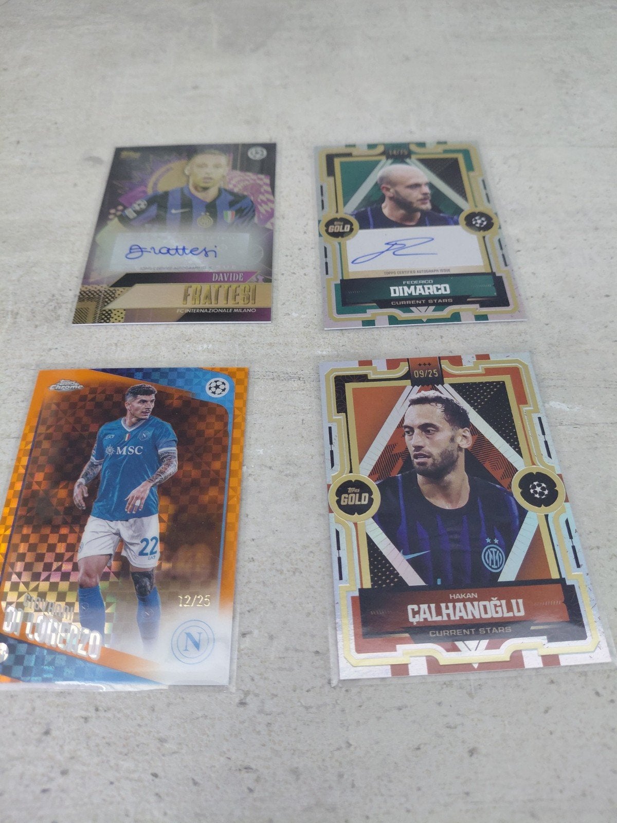 Serie A laag genummerd autographs Inter Milan, Napoli, Ophalen of Verzenden, Nieuw, Buitenlandse clubs, Spelerskaart