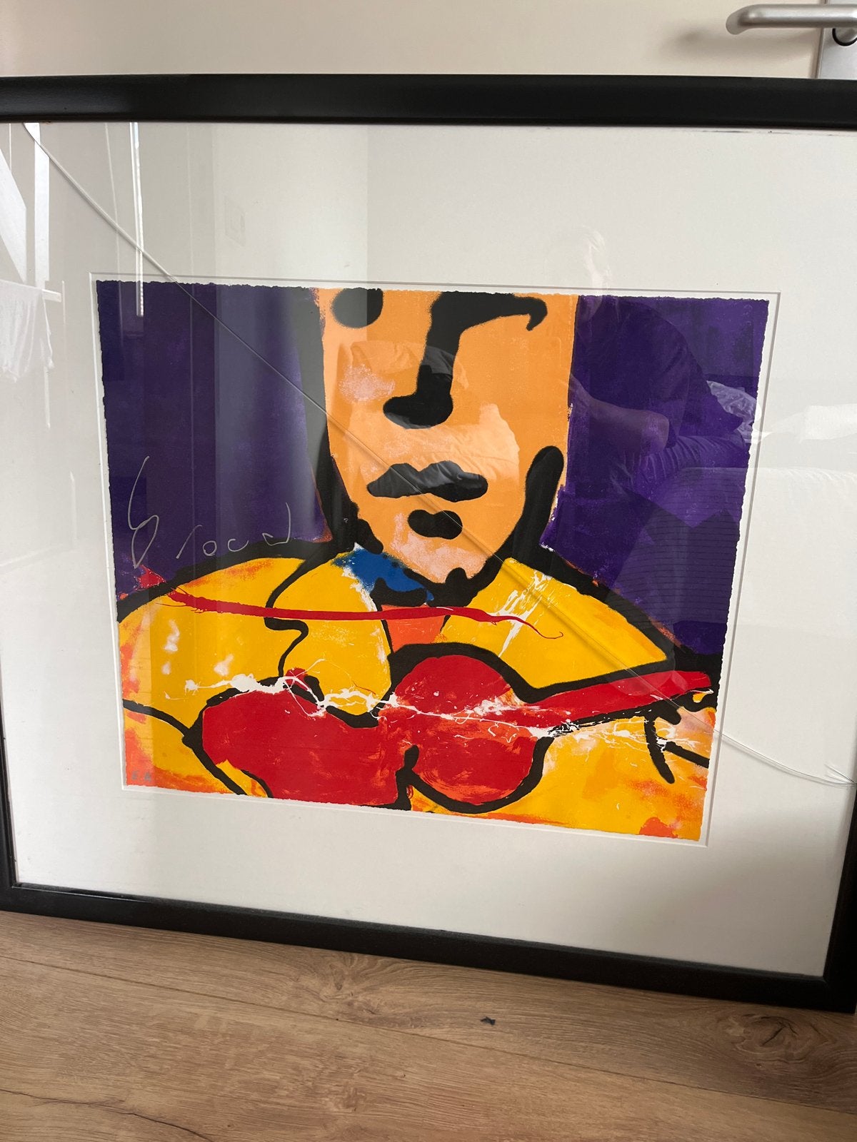 Herman Brood - The Guitar Man (Handgesigneerde Zeefdruk), 1950 - 1999, Portret, Ophalen of Verzenden, Gesigneerd