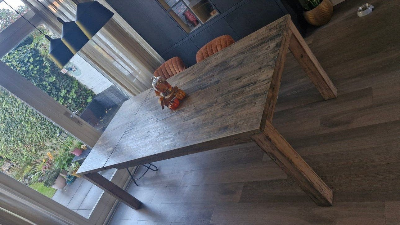 Eetkamertafel/ uitschuifbaar, Ophalen, Gebruikt, 200 cm of meer, 50 tot 100 cm