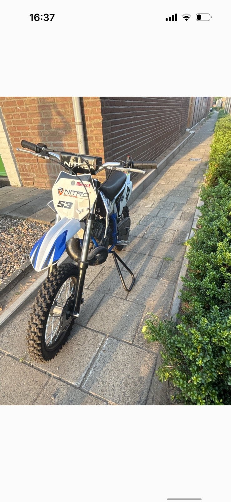 Nitro 50cc loopt 74km/h en zo goed als nieuw, Fietsen en Brommers, Brommers | Crossbrommers, Ophalen, Zo goed als nieuw, Overige merken