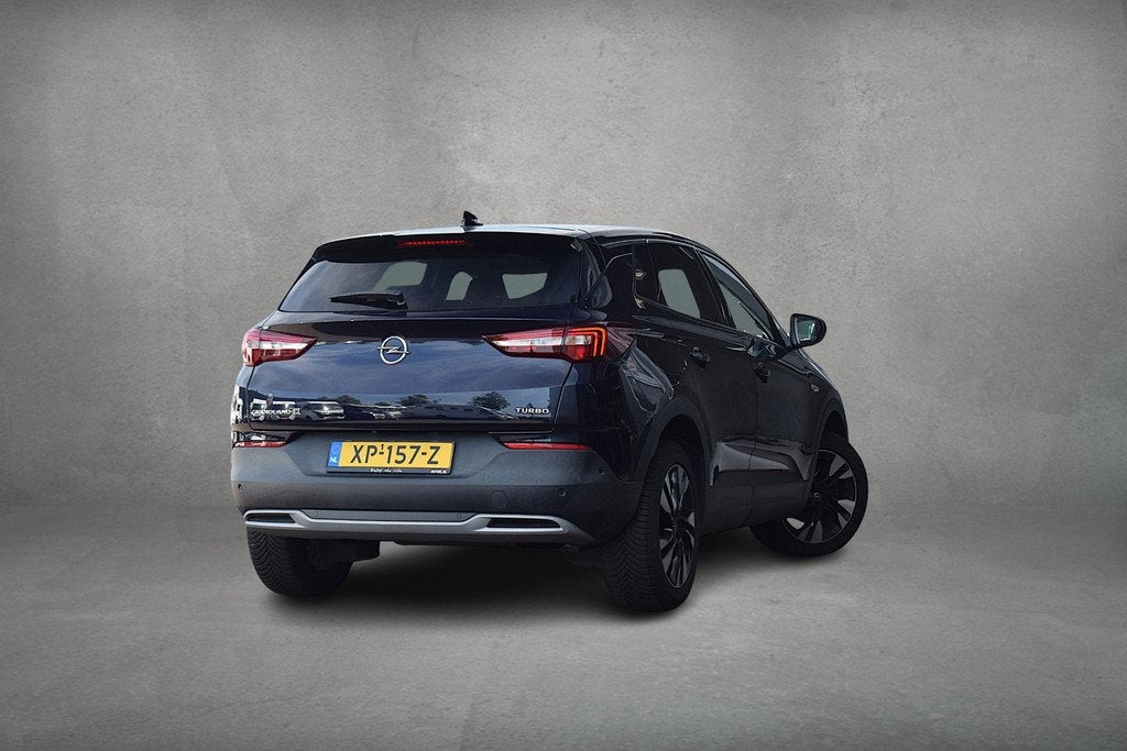 Opel Grandland X 1.2 Turbo Ultimate | Pano | Leer | Stuur- e, Auto's, Opel, Gebruikt, 1199 cc, Blauw, 19 km/l