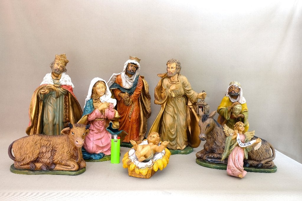 Grote vintage kerststal figuren  Made in Italy, Diversen, Ophalen of Verzenden, Gebruikt