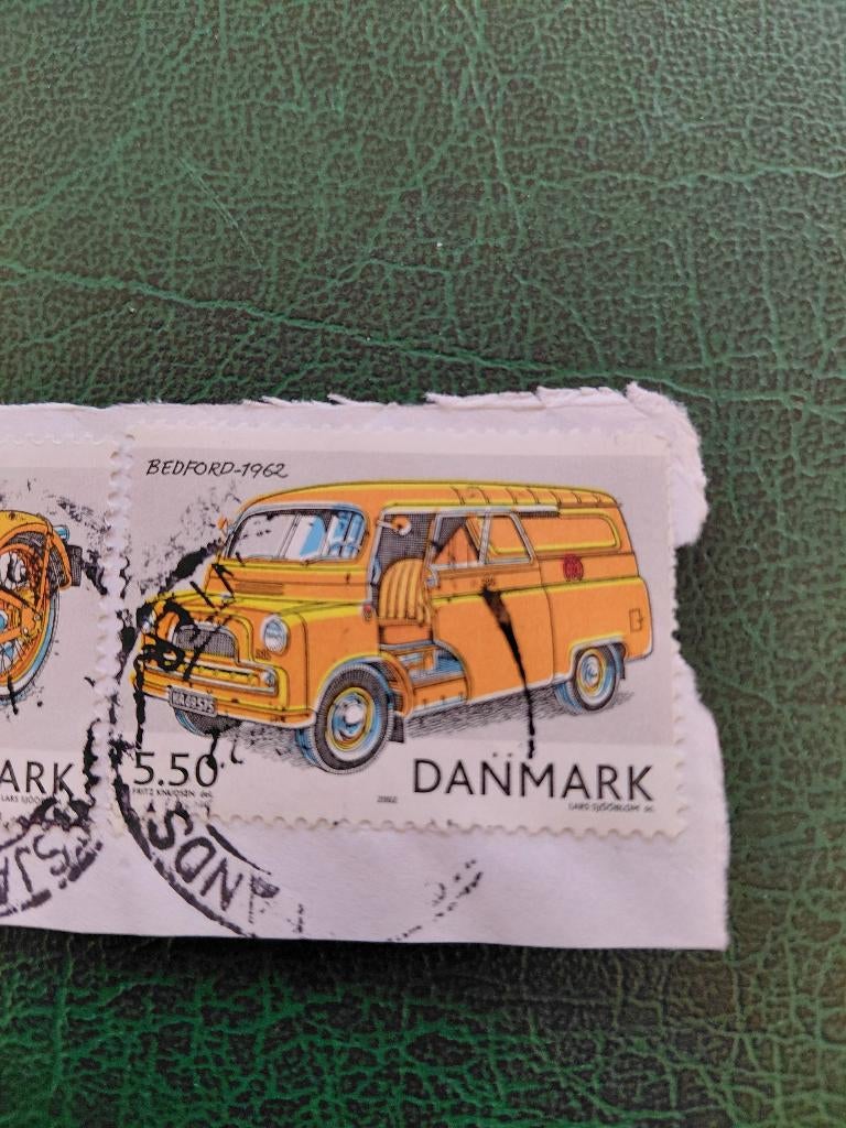 2002 Denemarken Bedford bestelwagen, Verzenden, Denemarken, Gestempeld
