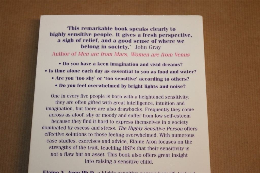 The Highly Sensitive Person — Aron over Hooggevoeligheid, Ophalen of Verzenden, Gelezen