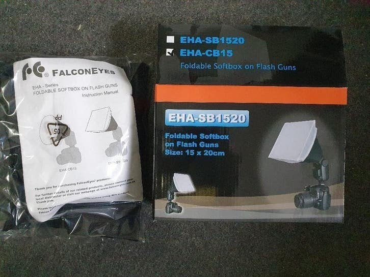 Falcon Eyes Softbox voor Camera flitser EHA-CB15, Opvouwbaar, Falcon Eyes, Overige typen, Ophalen of Verzenden