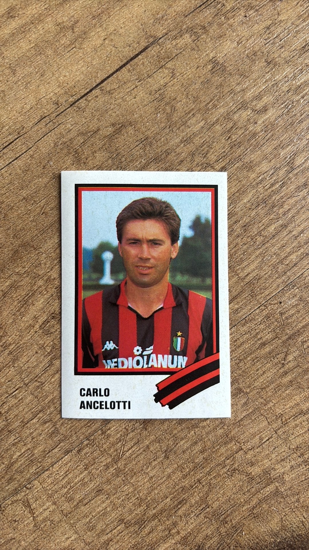 Voetbalplaatje Euroflash 1989 ancelotti ac milan, Ophalen of Verzenden, Zo goed als nieuw, Buitenlandse clubs