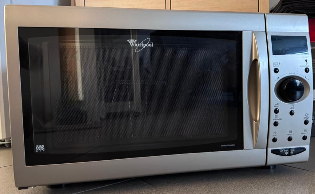 Whirlpool combimagnetron AVM 687/WP/IX, Ophalen, Combimagnetron, Gebruikt, Hete lucht