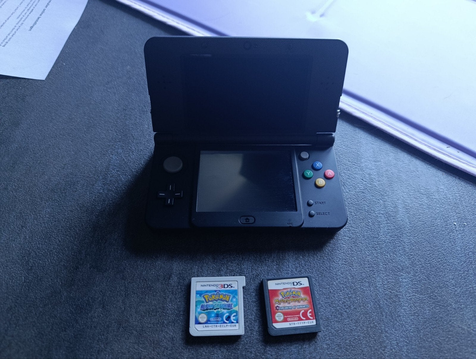 Nintendo 3DS met Pokémon Alpha Sapphire en Mystery Dungeon, 1 speler, Zo goed als nieuw, Vanaf 3 jaar, Ophalen