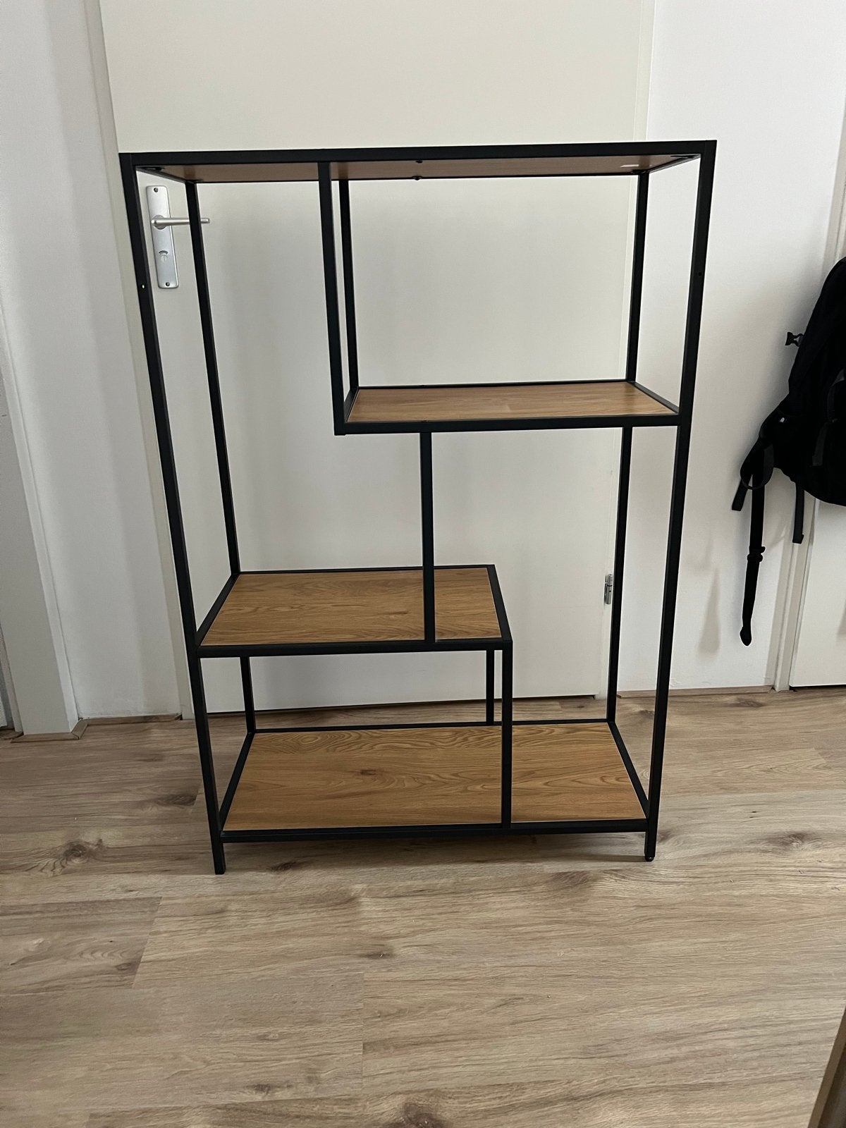 Industriële open boekenkast, Met plank(en), 50 tot 100 cm, Zo goed als nieuw, 150 tot 200 cm