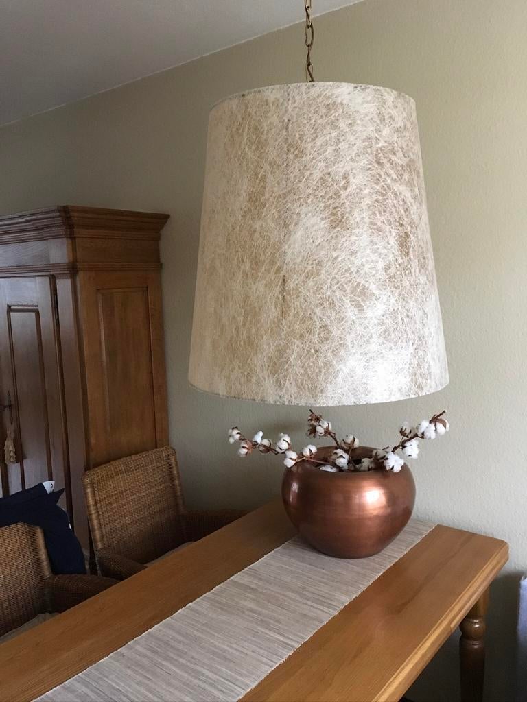 Grote beige lampenkap, Ophalen, Zo goed als nieuw, Beige, Rond