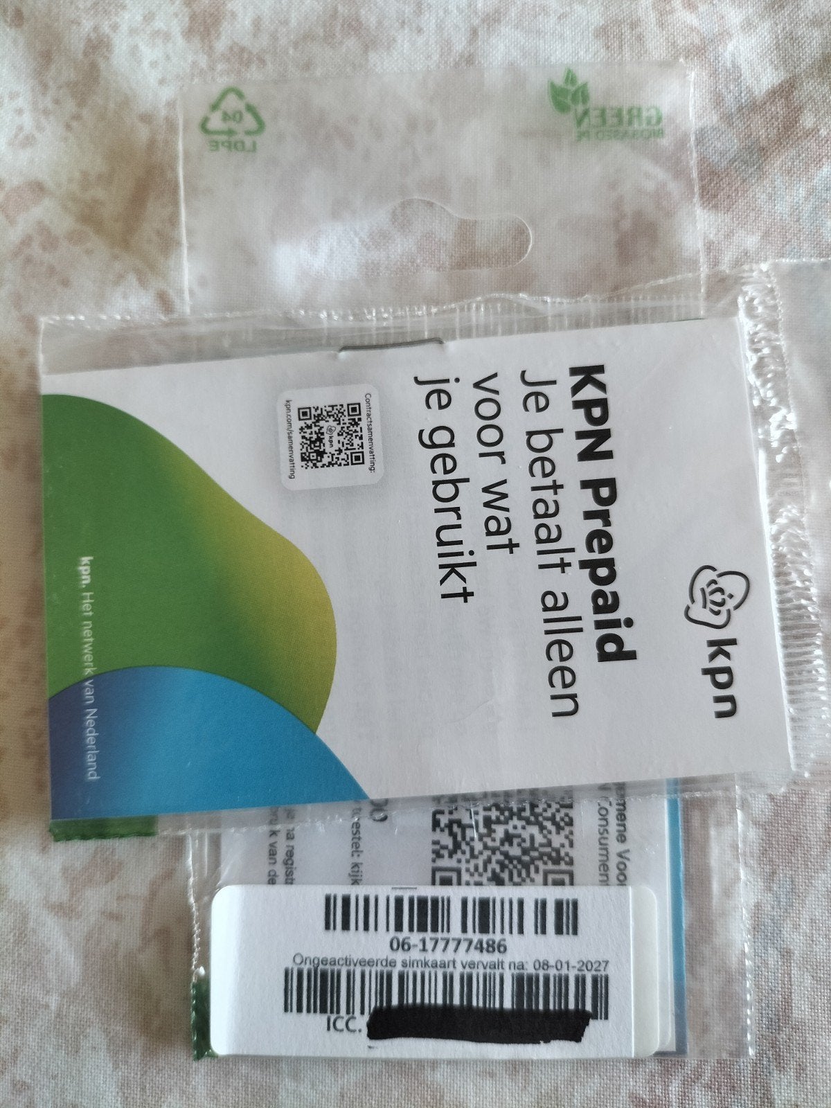 MOOI NUMMER KPN PREPAID 0617777486, Ophalen of Verzenden, Nieuw, KPN, Simkaart