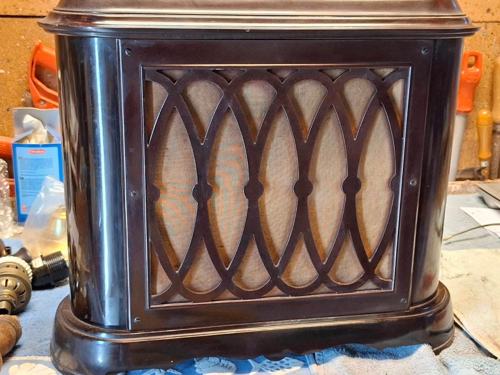 Vintage Tefag speaker box  (Jaren '30) - Bakeliet, Ophalen of Verzenden
