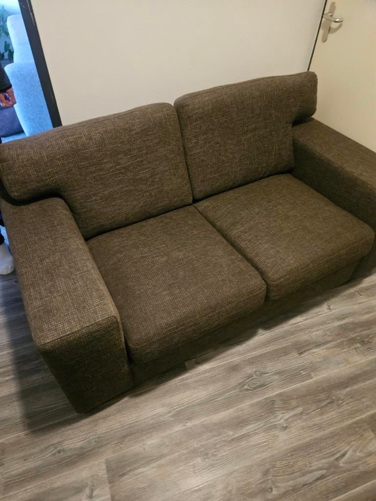 2 persoons bankstellen, Ophalen, Gebruikt, Minder dan 75 cm, Rechte bank