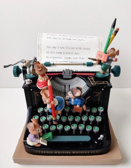 Enesco typewriter muziekdoos, Ophalen, Gebruikt, Ut, Carlootje111@yahoo.co.uk