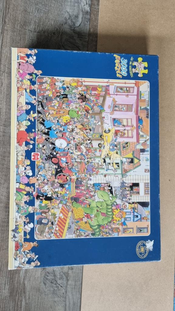 Jan van Haasteren Carnaval 3000 stukjes, Hobby en Vrije tijd, Denksport en Puzzels, Ophalen, Meer dan 1500 stukjes, Zo goed als nieuw