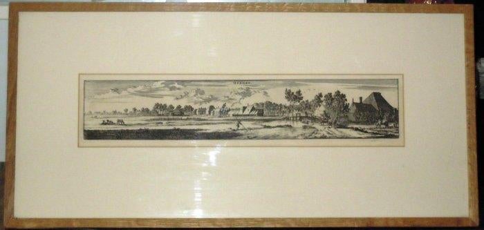 Originele 18e eeuwse kopergravure van Osdorp Amsterdam, Ophalen of Verzenden