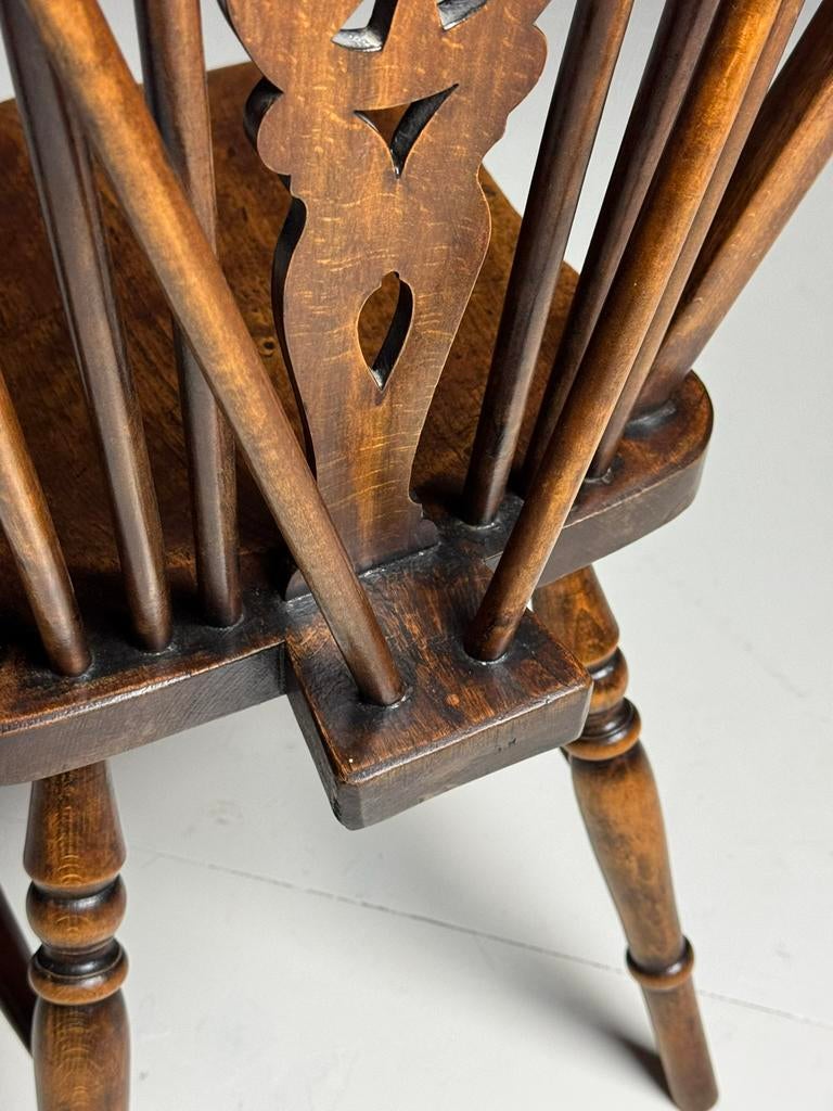 Windsor stoelen Engels antiek, Ophalen, Zo goed als nieuw, Bruin, Vijf, Zes of meer stoelen