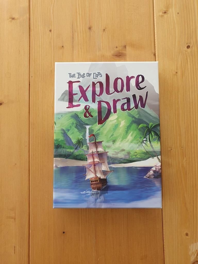 Explore & Draw: The Isle of Cats - Teken je eigen eiland!, The City of Games, Ophalen of Verzenden, Zo goed als nieuw, Vijf spelers of meer