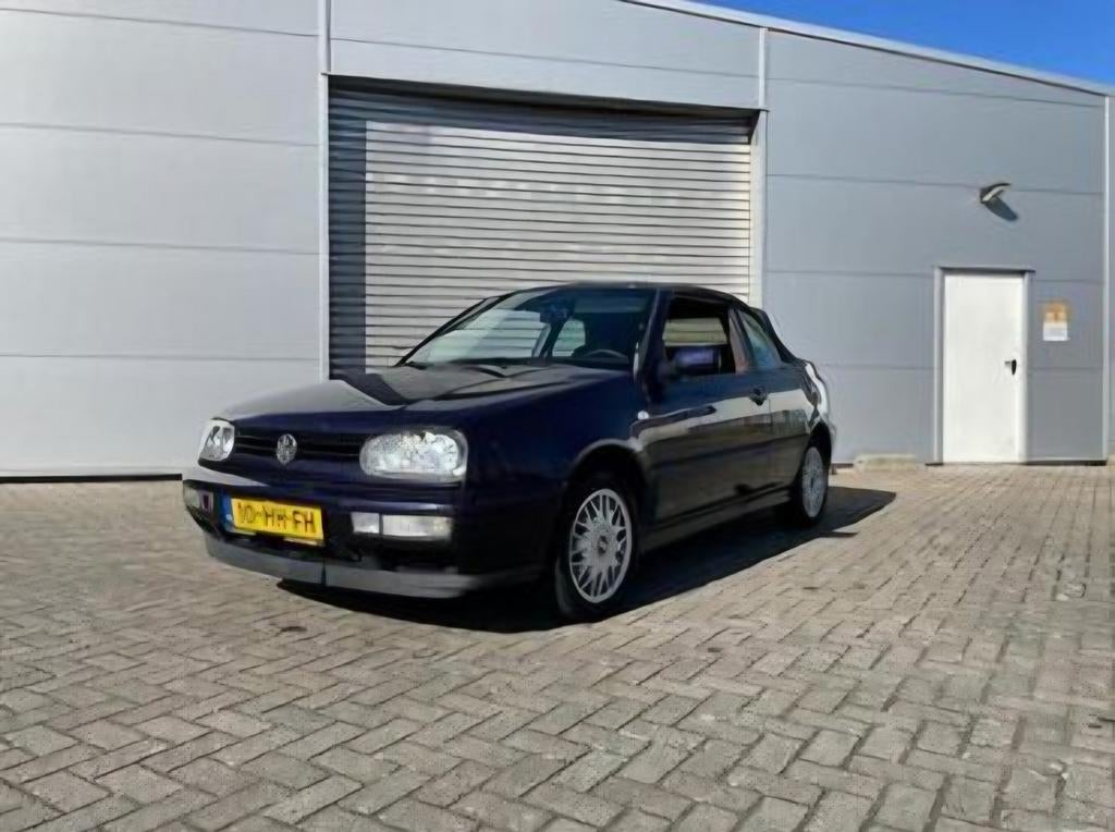 Volkswagen Golf 1.8 Cabriolet 66KW E2 1995 Blauw, Voorwielaandrijving, USB, 4 cilinders, Cabriolet