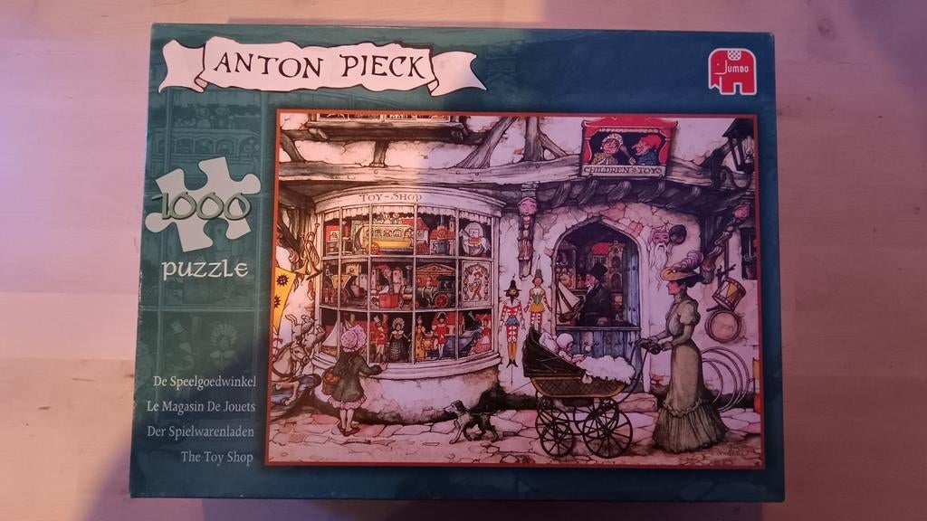 Anton Pieck Puzzel - 1000 stukjes, Ophalen of Verzenden, 500 t/m 1500 stukjes, Gebruikt, Legpuzzel