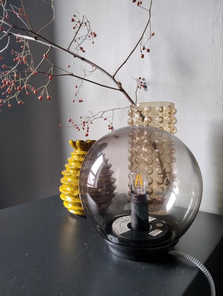 Lampje Ikea, Ophalen, Gebruikt, Glas, Strak industrieel