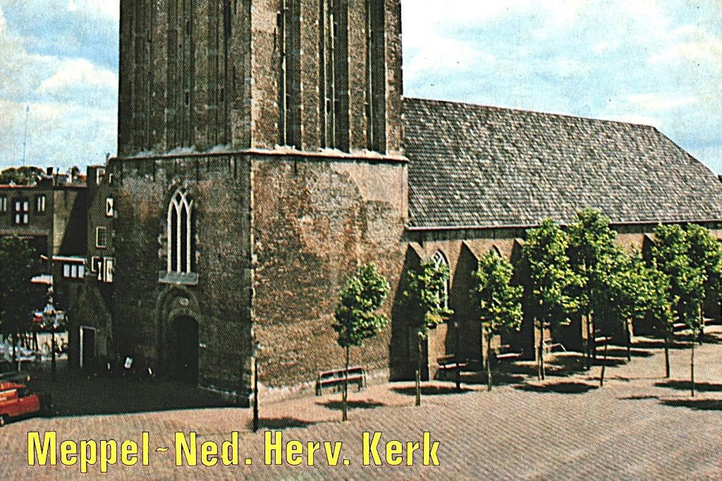 39179 Meppel 486 Dr Ned H Kerk Nette oude kaart Onbeschreven, Ophalen of Verzenden, 1980 tot heden, Ongelopen, Drenthe
