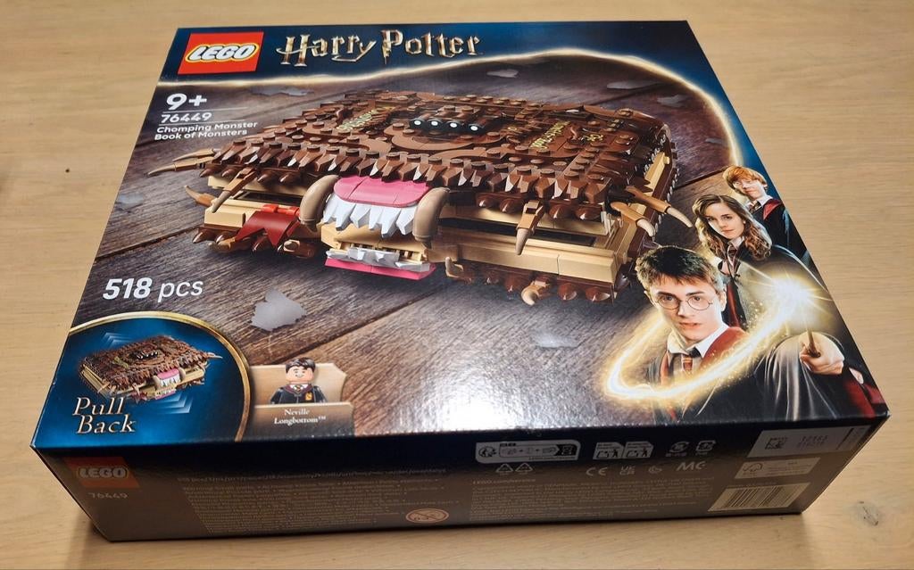 Lego Harry Potter monsterlijke monsterboek nr 76449 nieuw, Ophalen of Verzenden, Nieuw, Complete set, Lego
