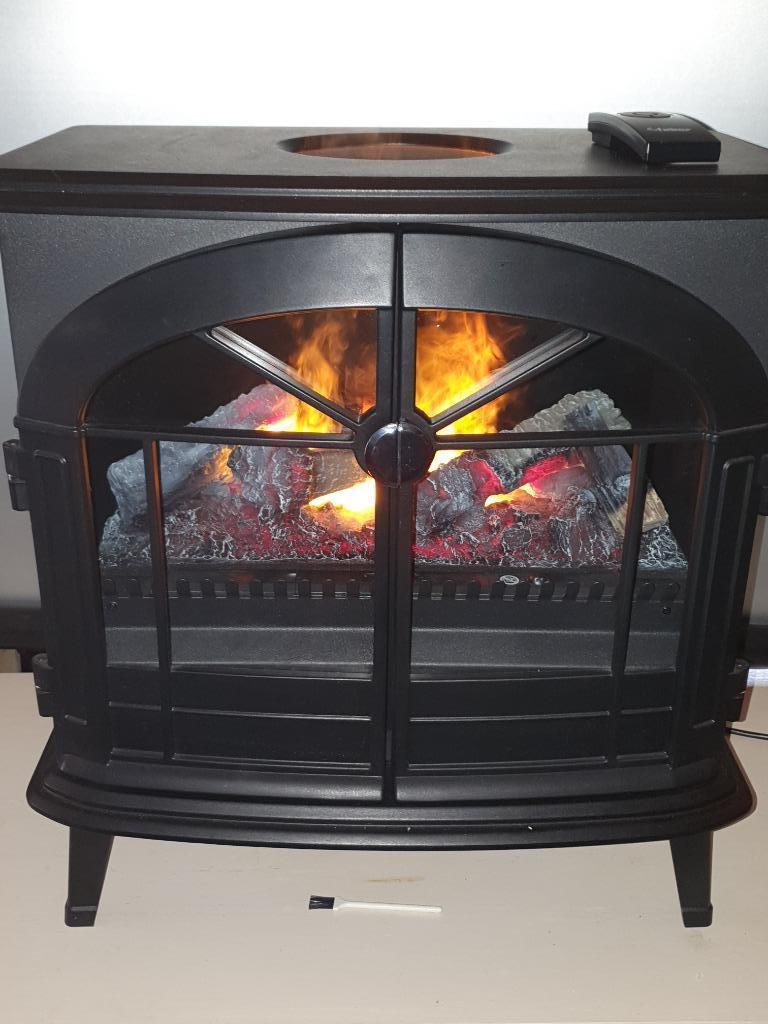 Dimplex stockbridge waterdamphaard, Ophalen, Zo goed als nieuw, Vrijstaande haard, Elektrische haard