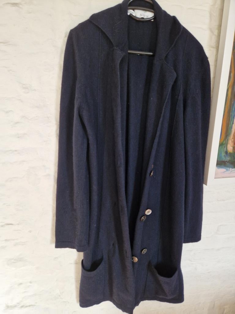 Allude Kaschmir  cashmere vest blauw Maat L, Maat 42/44 (L), Zo goed als nieuw, Allude, Verzenden