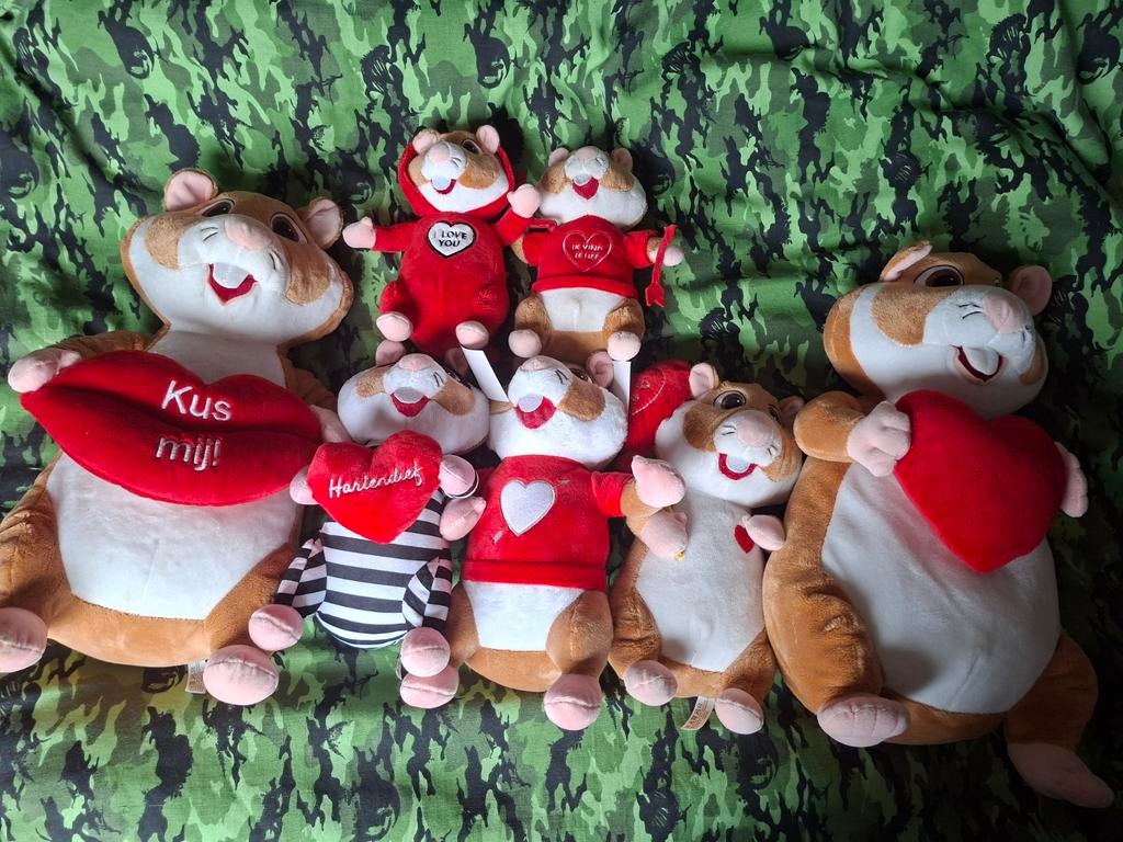 Grote partij AH hamster knuffel pluche hamsters, Kinderen en Baby's, Speelgoed | Knuffels en Pluche, Ophalen, Zo goed als nieuw