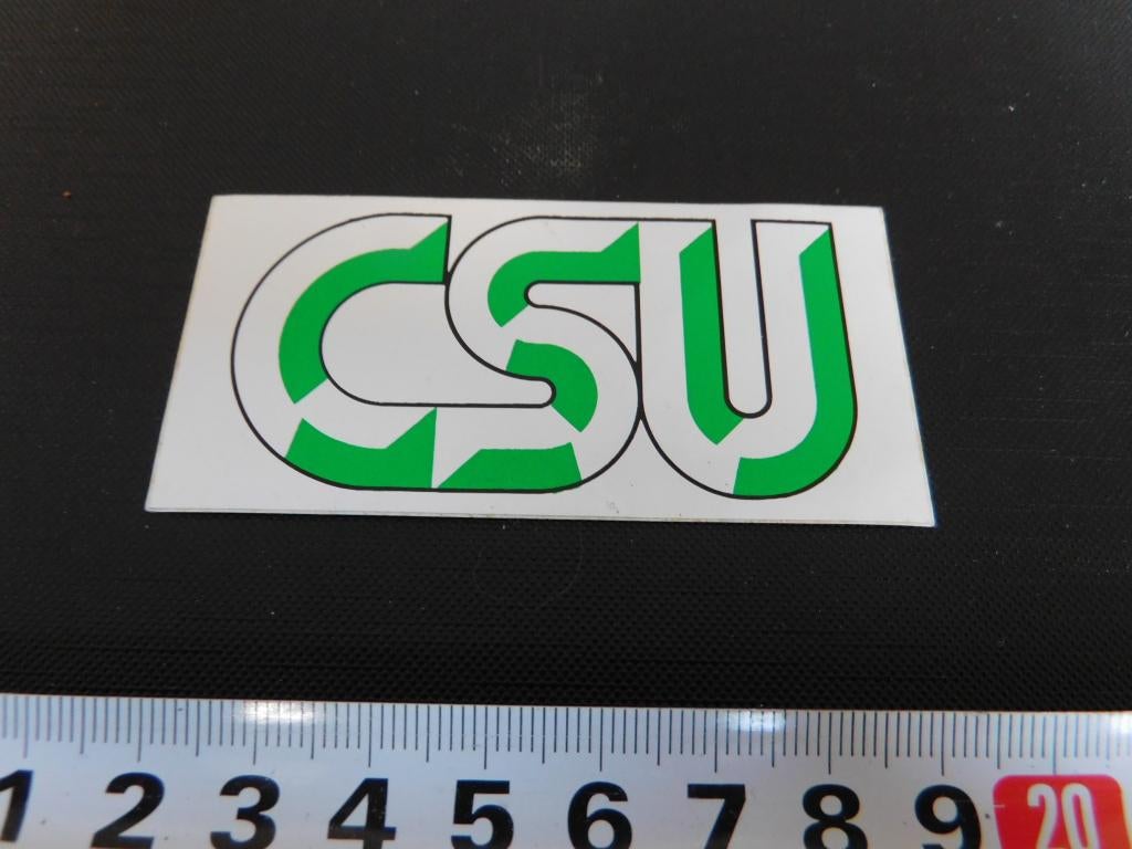 sticker logo CSU, Ophalen, Zo goed als nieuw