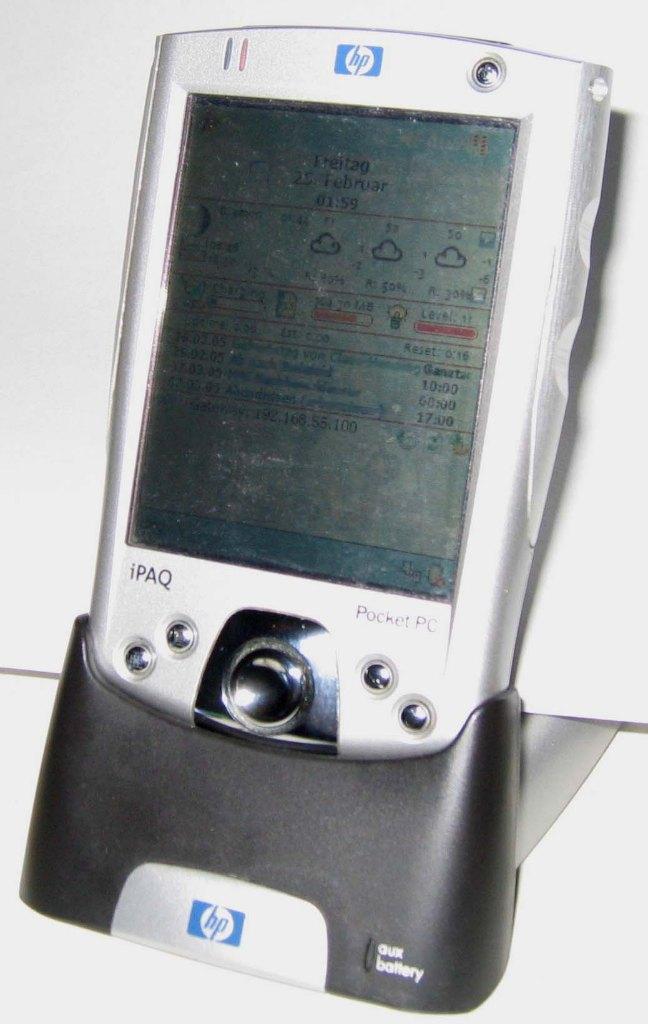 Standaard / oplader voor een HP iPAQ Pocket PC h2210, Telecommunicatie, Pda's, Ophalen of Verzenden, Gebruikt, Windows Mobile