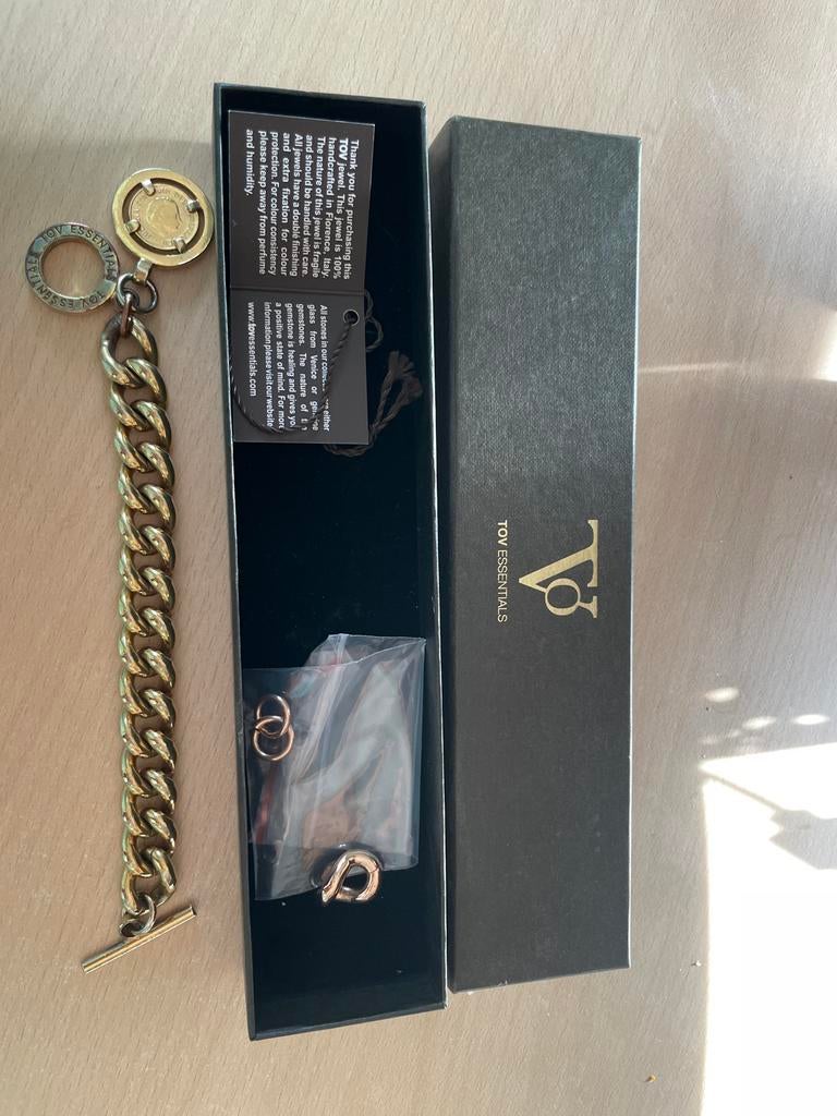 Tov Essentials Armband met Munt - Gebruikt, Overige materialen, Gebruikt, Ophalen of Verzenden, Met bedels of kralen