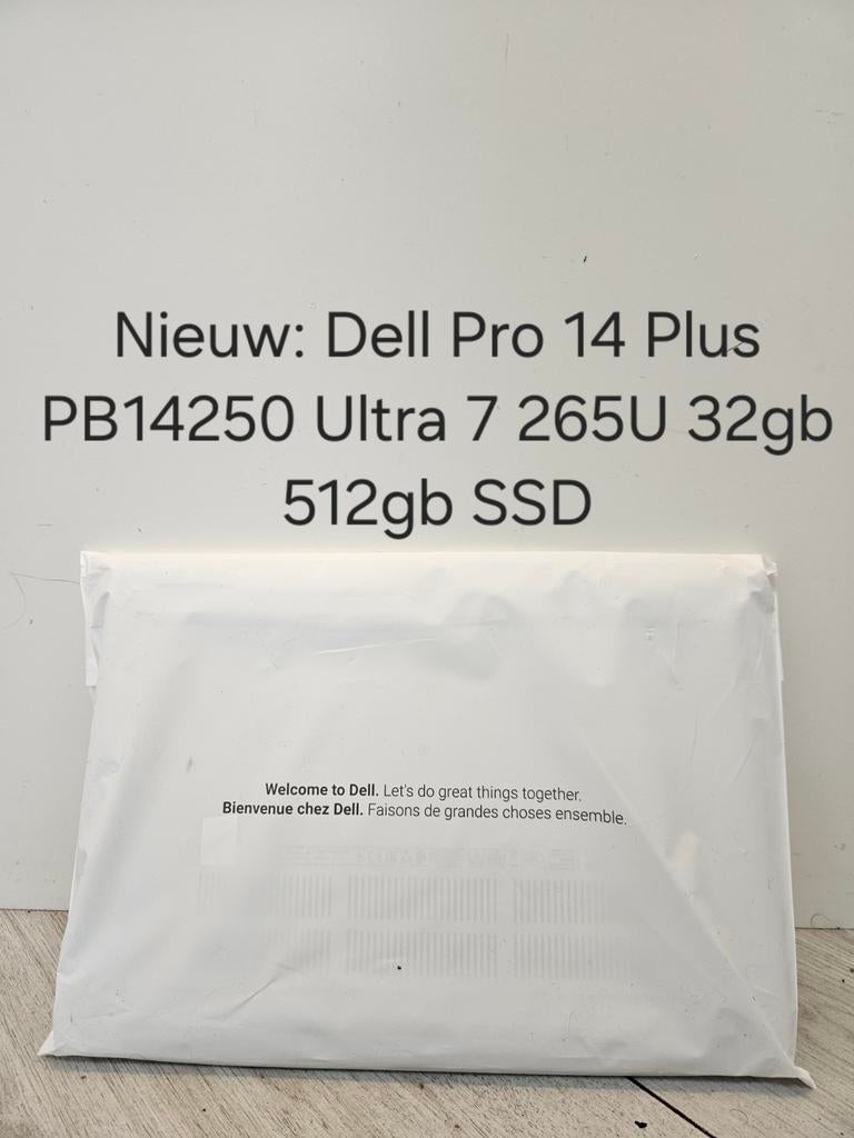 Nieuw: Dell Pro 14 Plus PB14250 Ultra 7 265U 32gb 512gb SSD, Met videokaart, Info@dell.com, Transformatorweg 38, Dell Pro 14 Plus PB14250