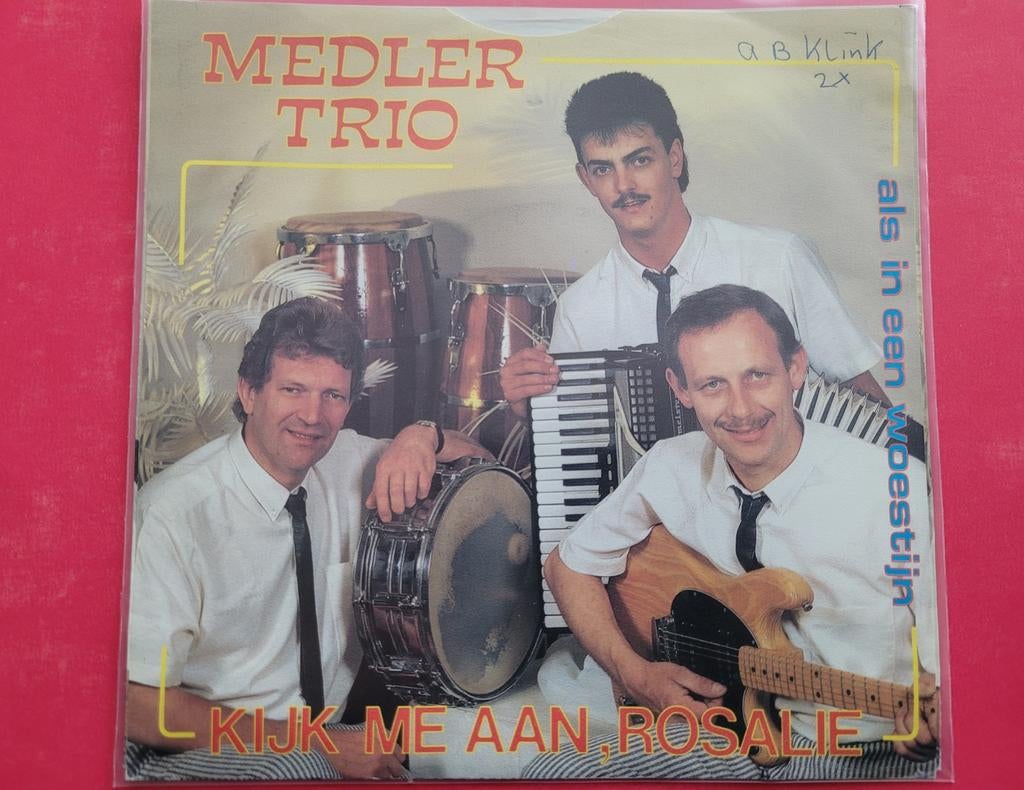 Medler Trio - Kijk me aan Rosalie   Als in een woestijn., Ophalen, Gebruikt, Overige formaten, Levenslied of Smartlap