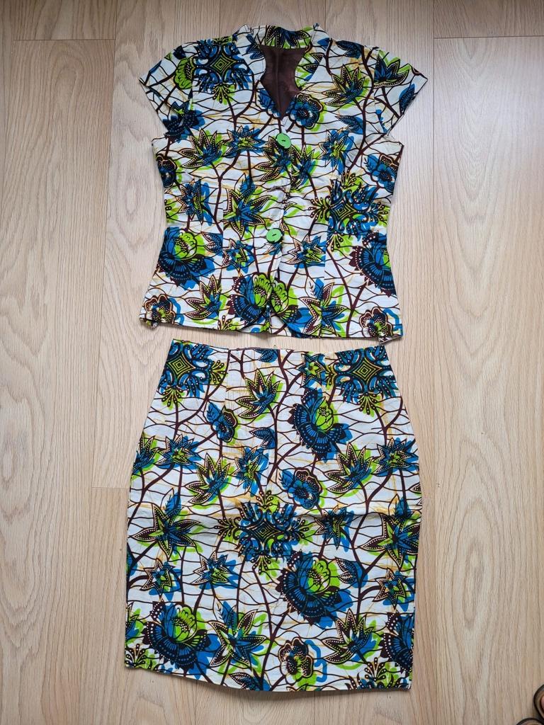 Afrikaanse kleding set rok top maat M, Kleding | Dames, Ophalen of Verzenden, Zo goed als nieuw, Maat 38/40 (M)