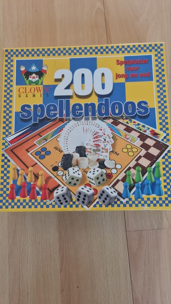 200 Spellendoos - Clown Games - Compleet!, Clown Games, Ophalen of Verzenden, Zo goed als nieuw, Vijf spelers of meer
