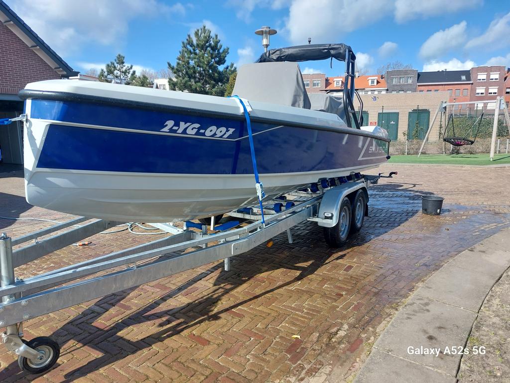 Saxdor 200 Sport mercury xs 115Pk bj 2022, Ophalen, 6 meter of meer, Nieuw, 70 tot 120 pk